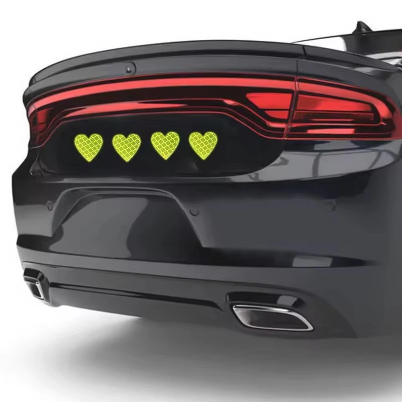 Heart Shape Reflective Car Stickers