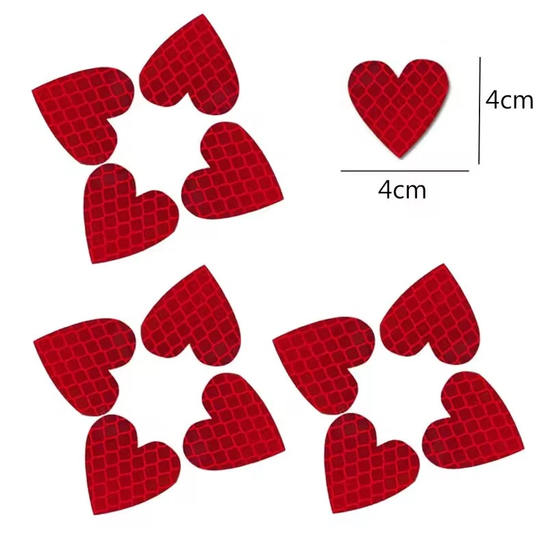 Heart Shape Reflective Car Stickers