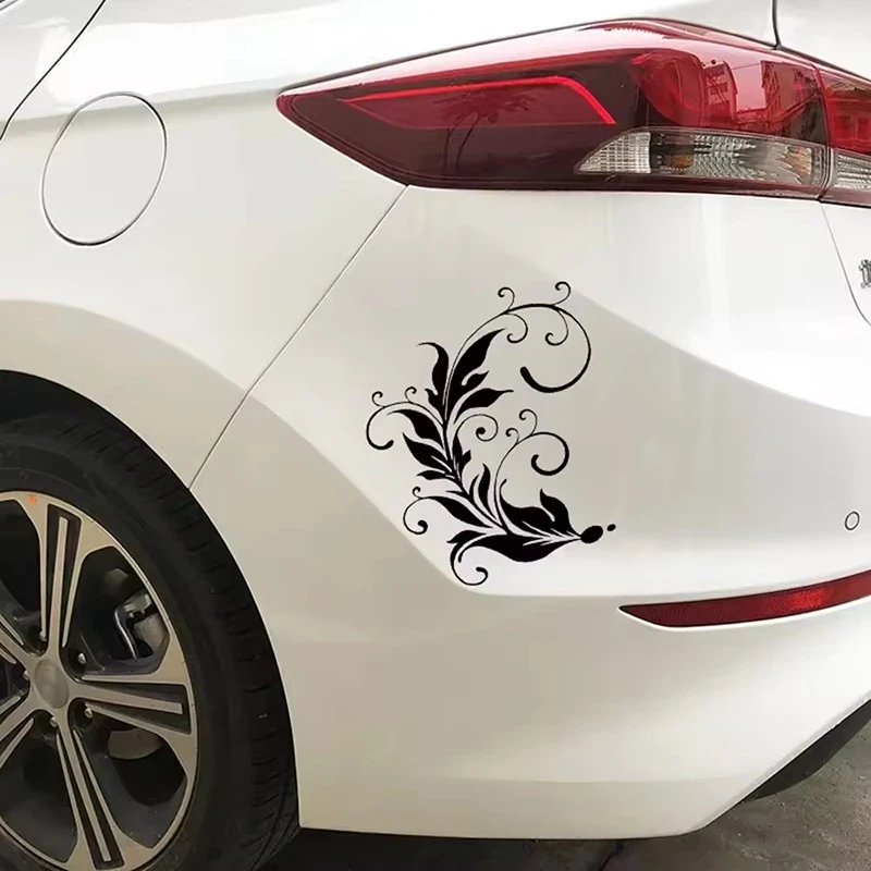 Leaf Swirl Art Window Decals