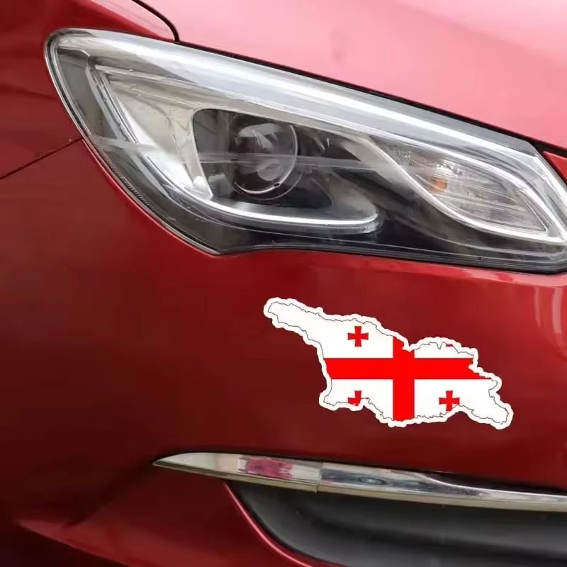 Georgia Flag Map Sticker