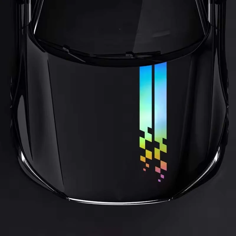 ET11363# Universal Hood Sports Car Sticker