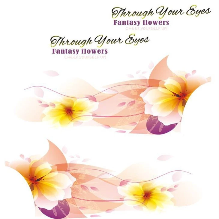 Art Flower Pattern Car Body Sticker