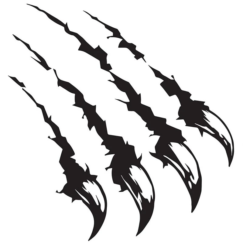 Bear Claw Car Window Sticker Waterproof