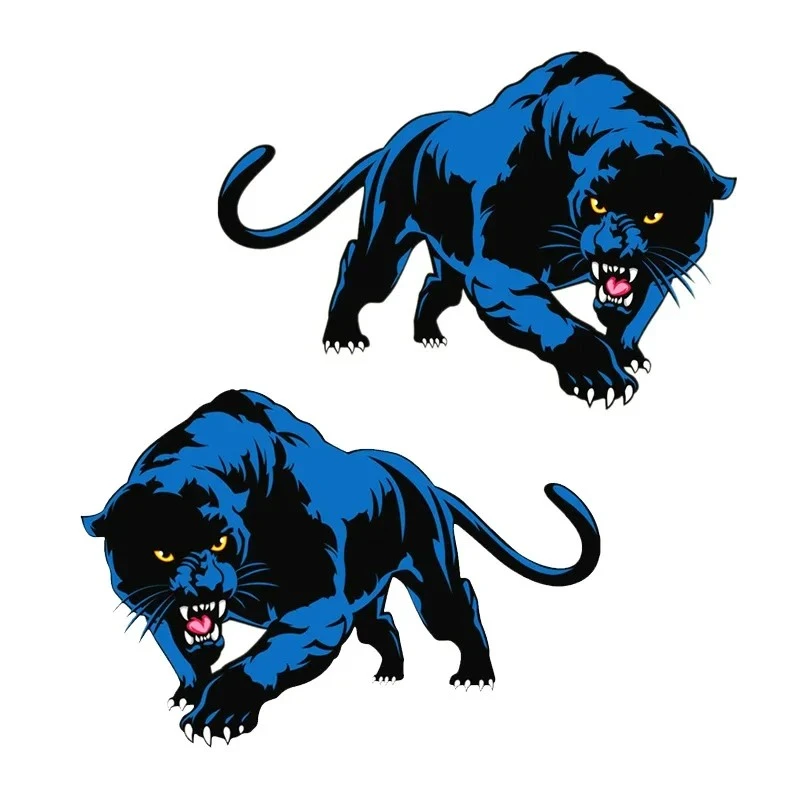 Blue Panther Print Personality Car Sticker price