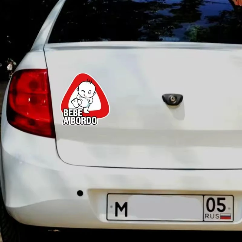 Baby On Board Bebe A Bordo Warning Sticker