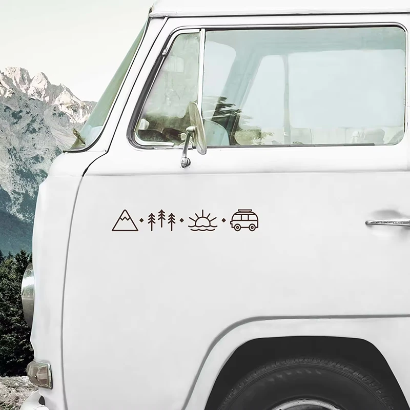 Stiker Mobil Karavan Camper Van