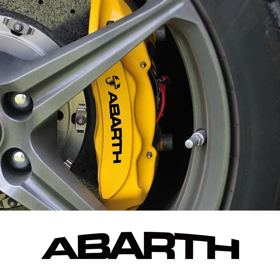 Stiker penyetelan caliper rem mobil untuk fiat