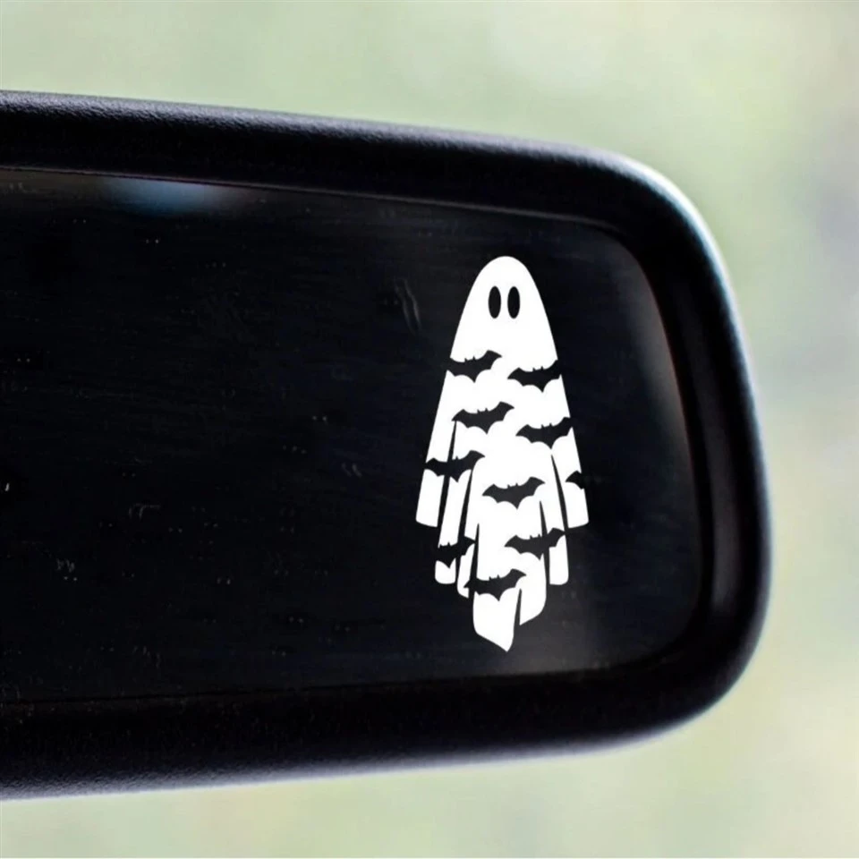 Stiker Pola Hantu Cermin Bagian Dalam Mobil