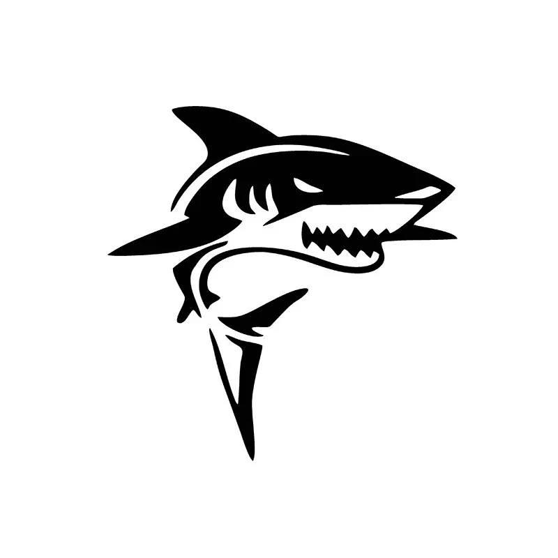 Stiker kreatif hiu hiu dekorasi