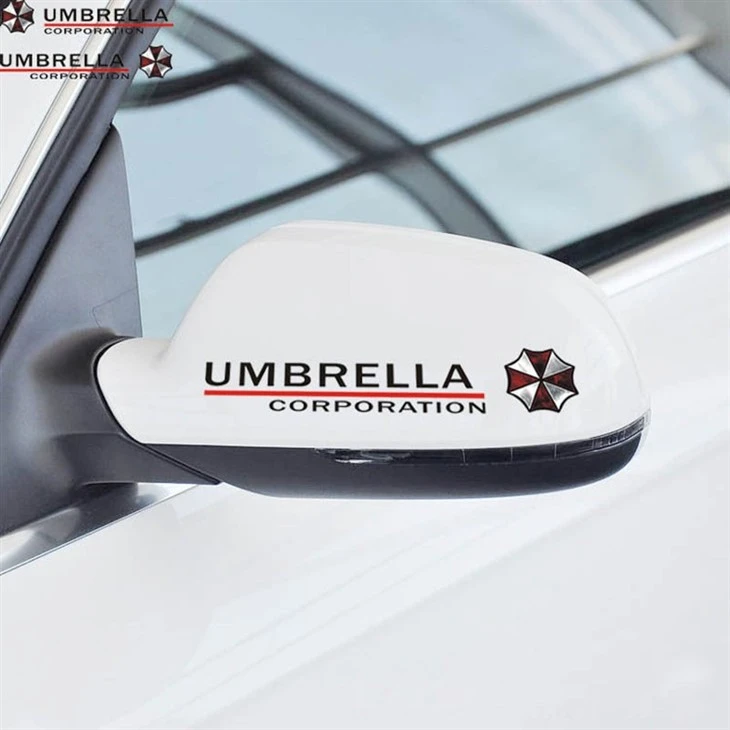 Stiker Cermin Mobil Pelindung Payung