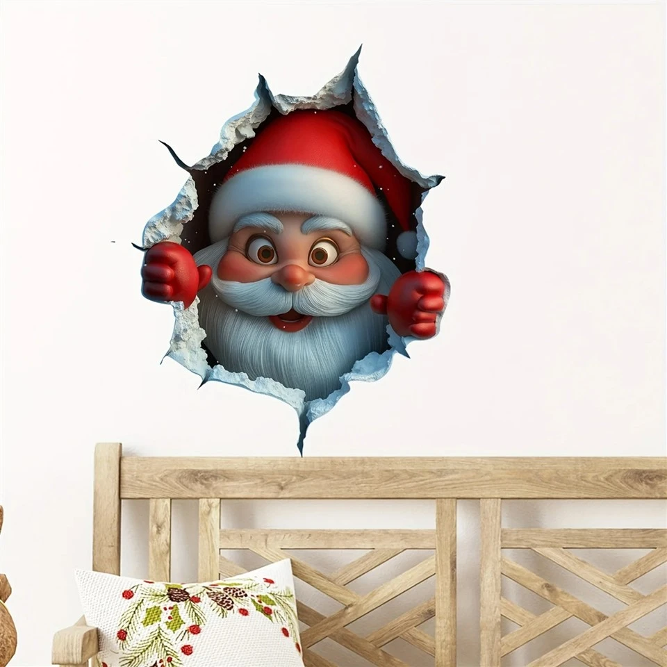 Christmas Creative Santa Wall Sticker high quality