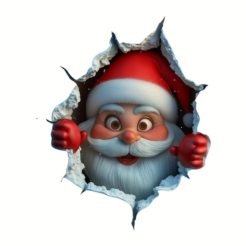 Christmas Creative Santa Wall Sticker best