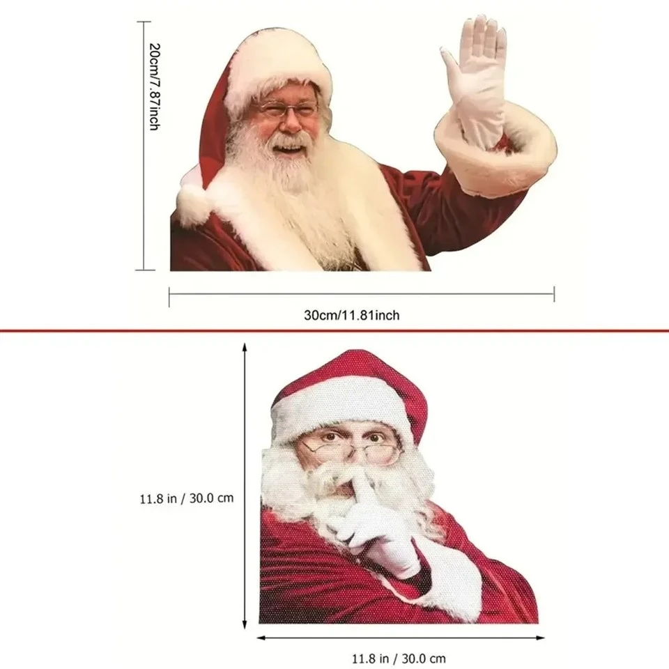 Christmas Car Sticker 3D Realistic Santa Claus price