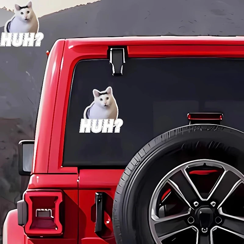 CHUH Cat Motorbike Sticker Funny Meme For Car price