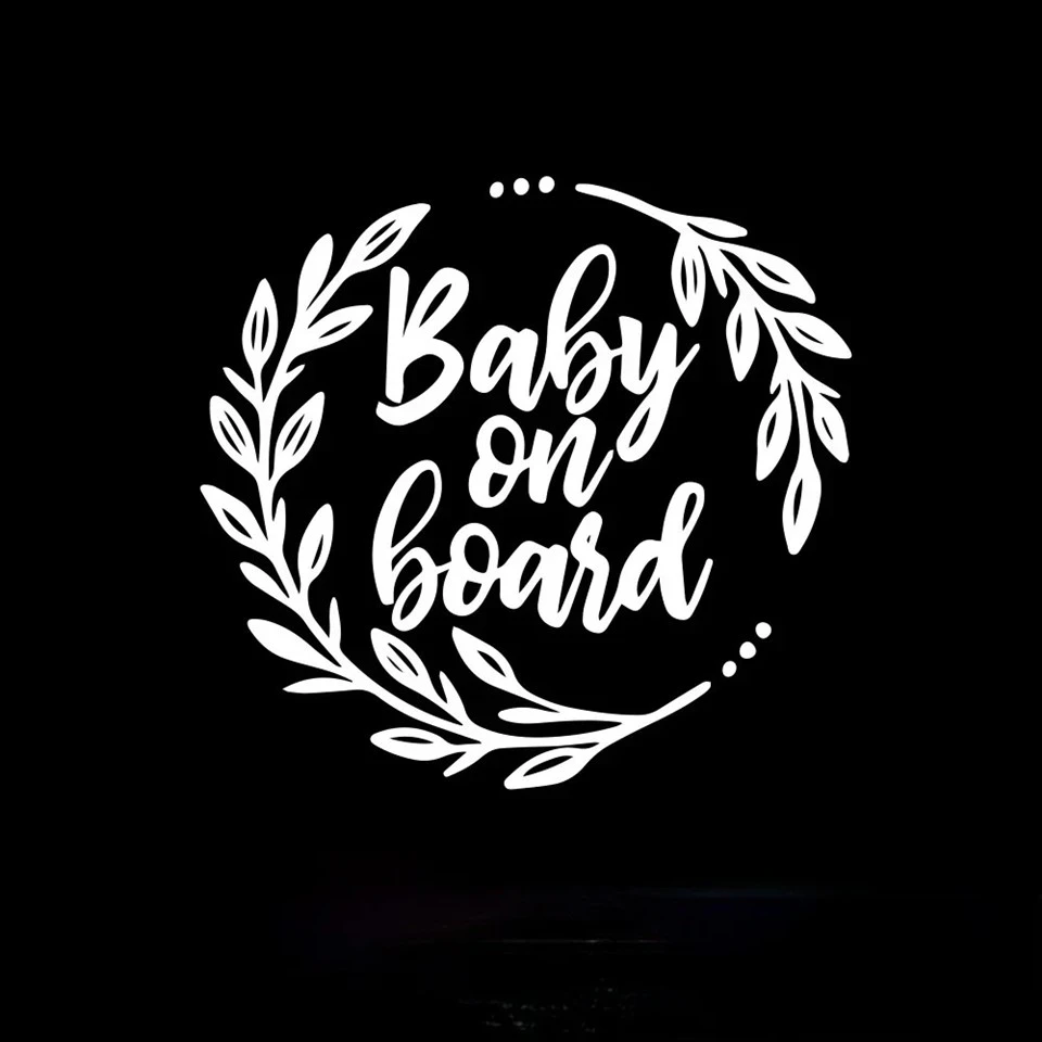Colorful Baby On Board Car Rear Window Stickers