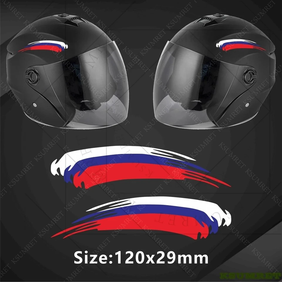 Stiker bendera negara stiker untuk helm sepeda motor