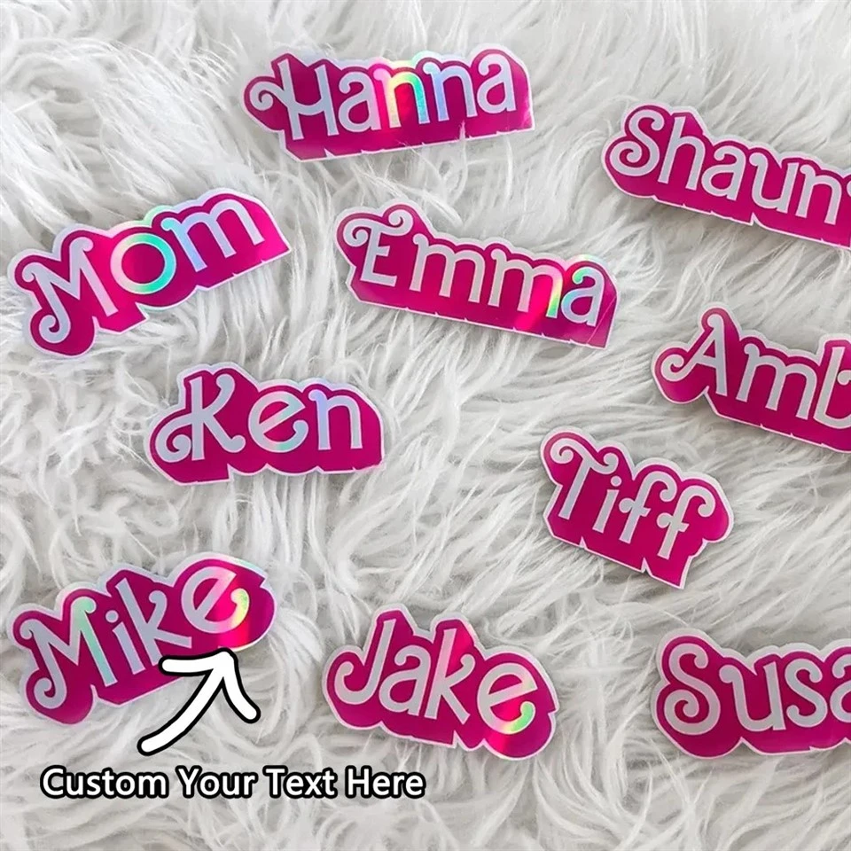Stiker laser pribadi PMMA Kustom Kustom