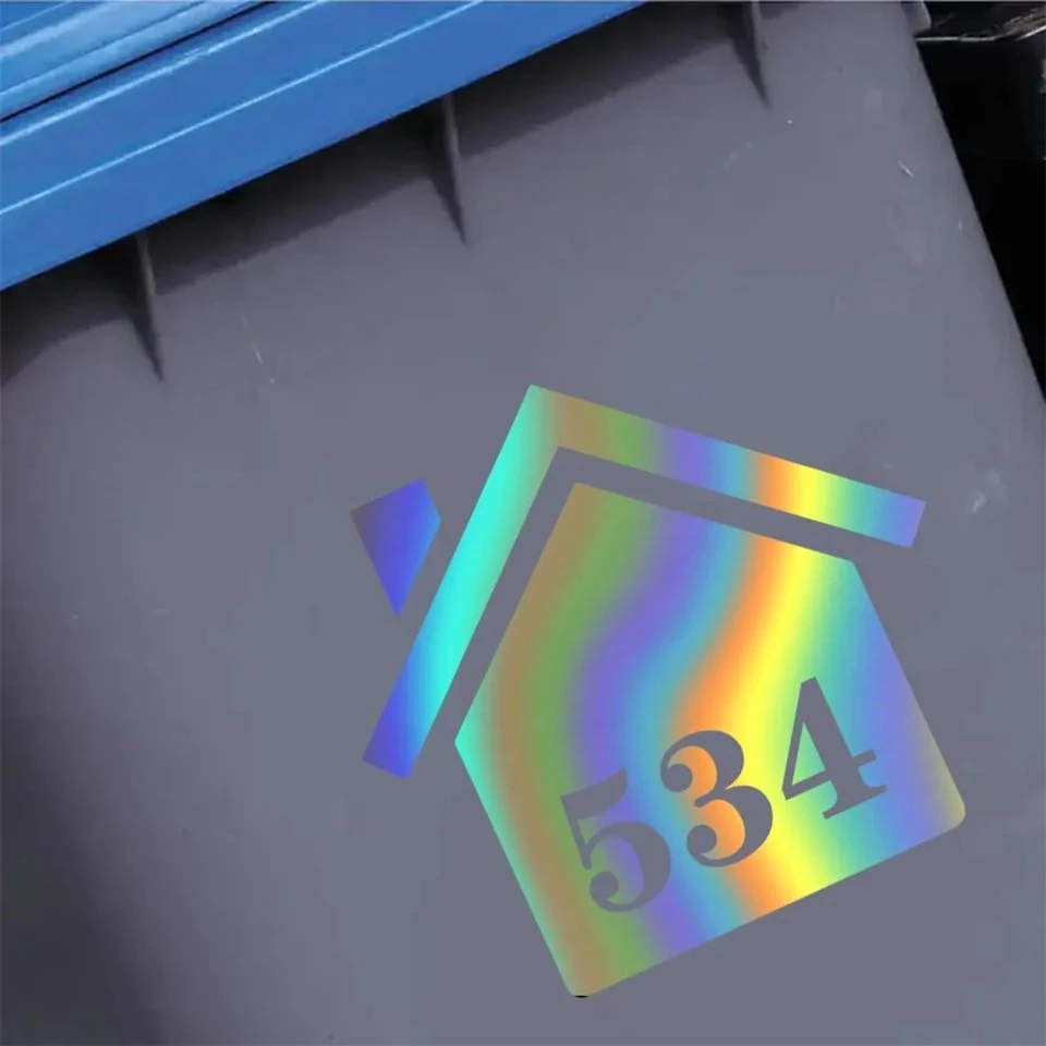Customized Number Trash Vinyl Sticker high quality