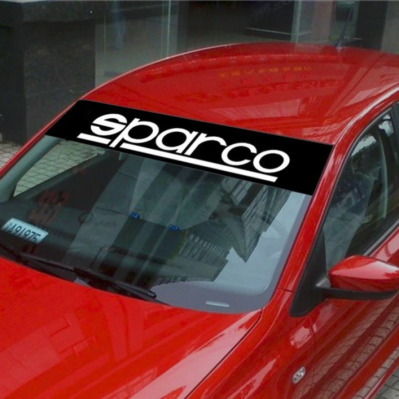 Stiker Jendela Depan Sparco Ukuran Custom