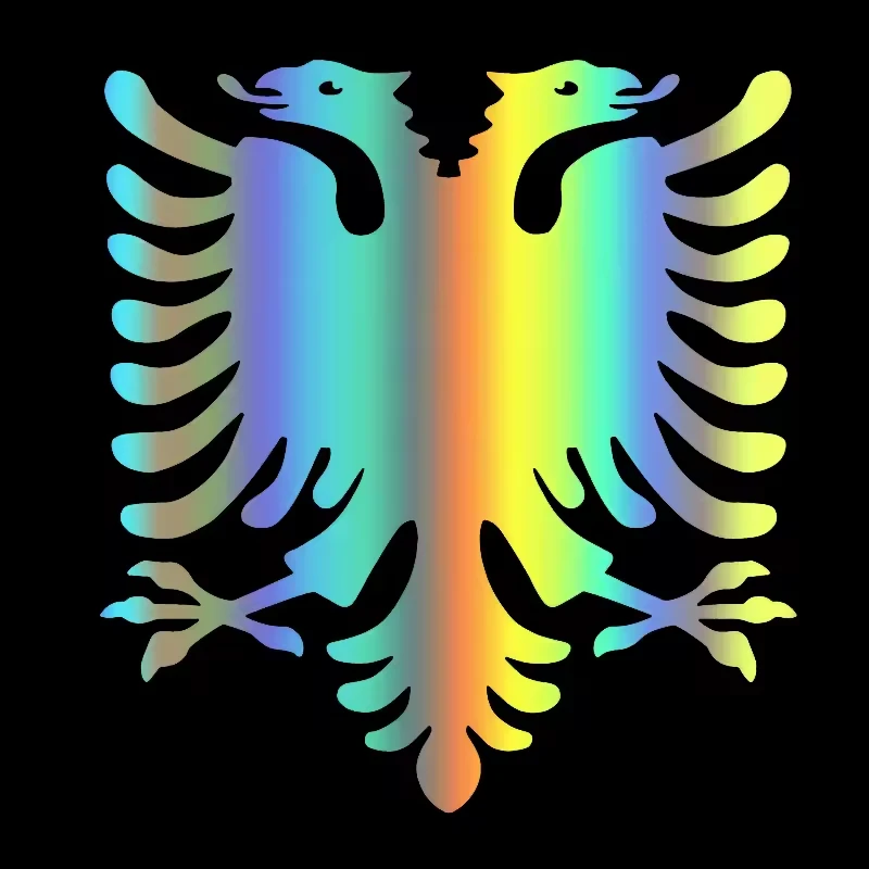Eagle Design Vinyl Decal of Albania