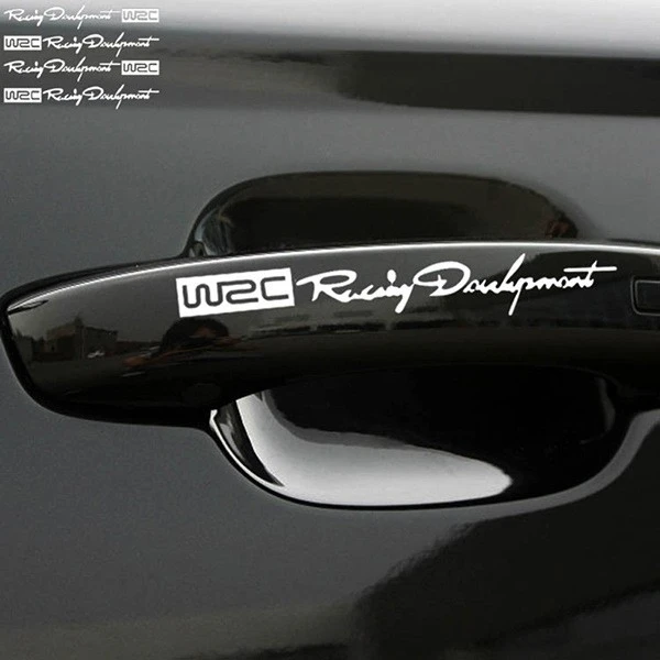 Car Handle Sticker Rally Development Letters