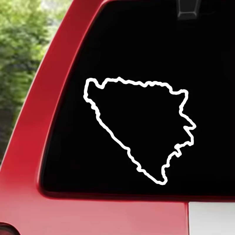 Bosnia dan stiker mobil peta Herzegovina