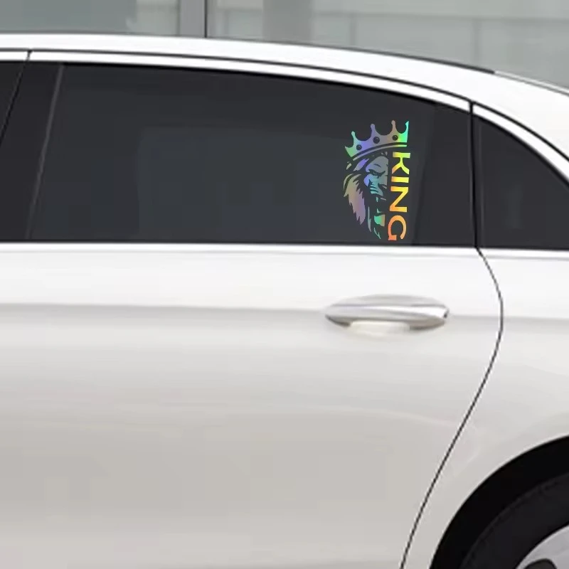 Stiker Vinyl Crown Lion King Untuk Mobil