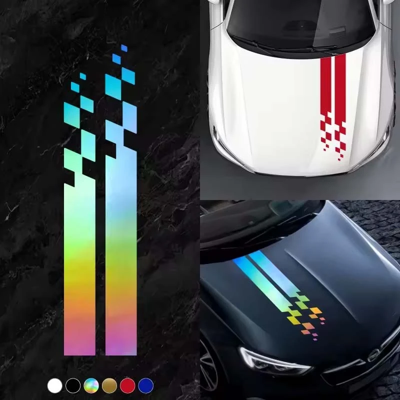 ET11363# Stiker mobil sport hood universal