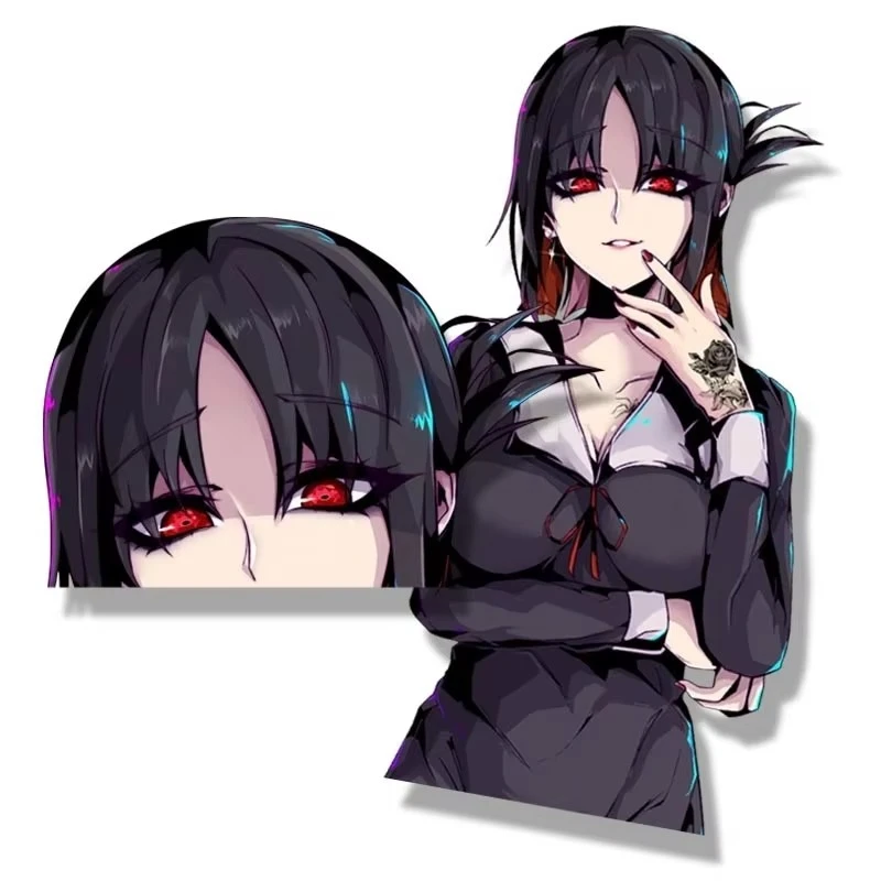 Stiker mobil anime cetakan reflektif