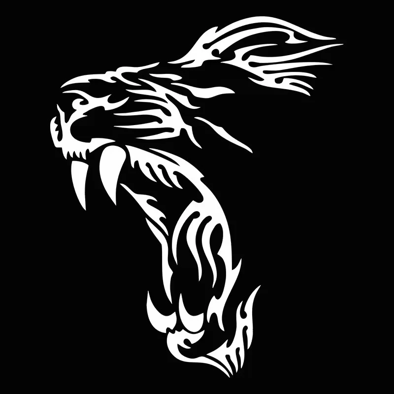 LION Funny Vinyl Decals Motorcycle
