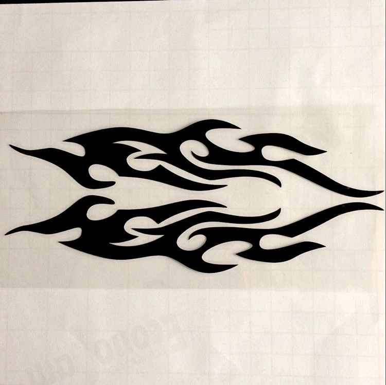Fire Pattern Car Rear Mirror Waterproof Sticker