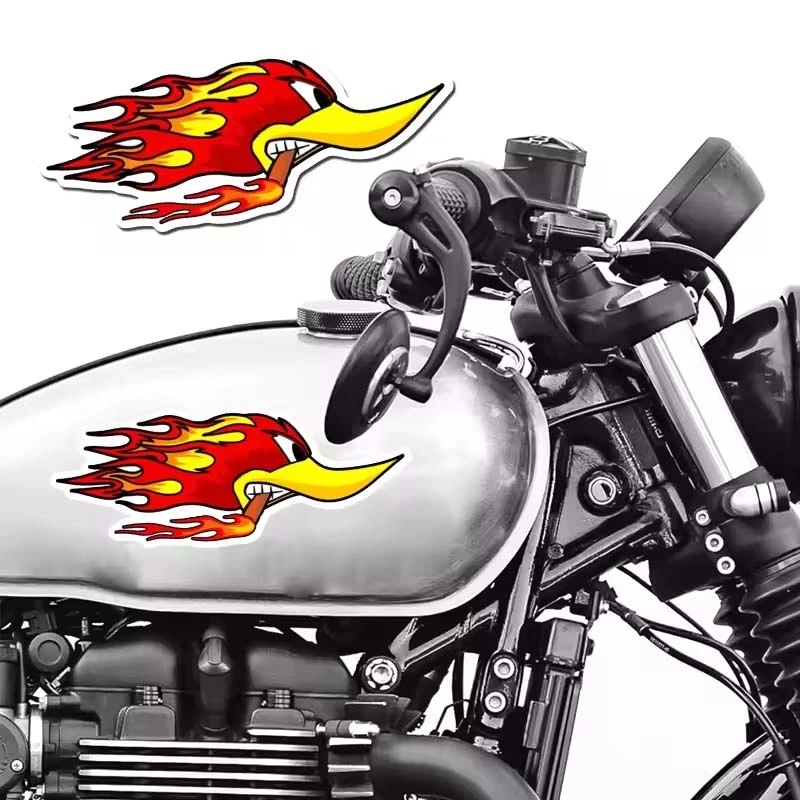 Stiker sepeda motor bebek api untuk sepeda motor