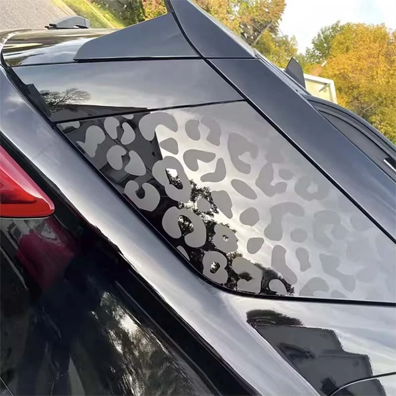 ET11400# Leopard Cheetah Rear Side Quarter Window Decals