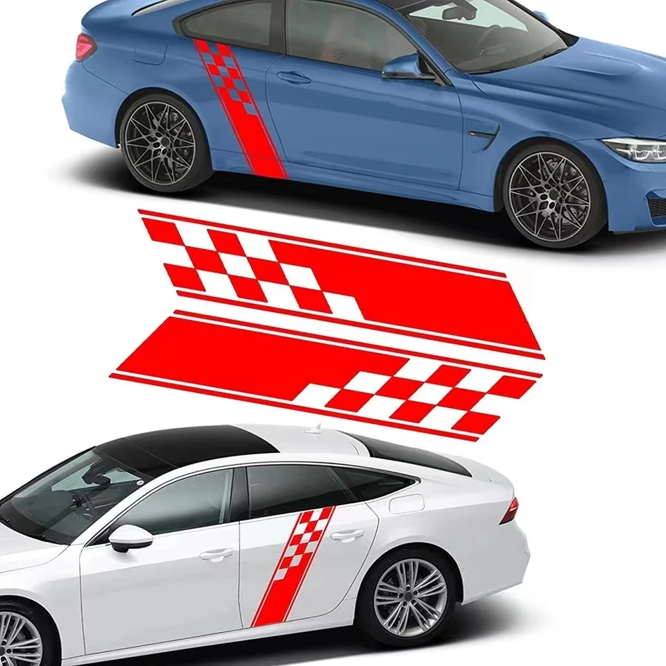 Stiker Bodi Mobil Gaya Balap ETIE