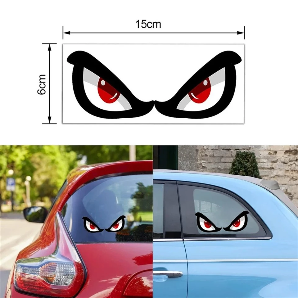 Stiker Reflektif Mobil Mata Mata Mata Merah
