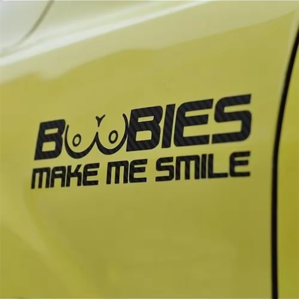 Boobies Make Me Smile Decals