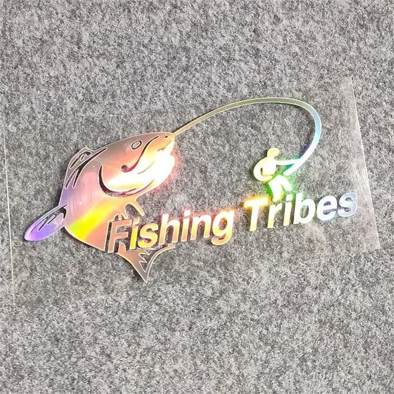 Memancing dengan memancing stiker pemancing memancing