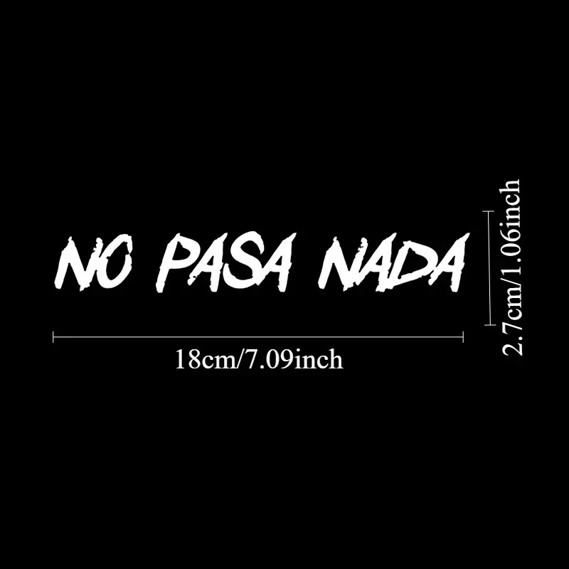NO PASA NADA Motorcycle Stickers Waterproof factory