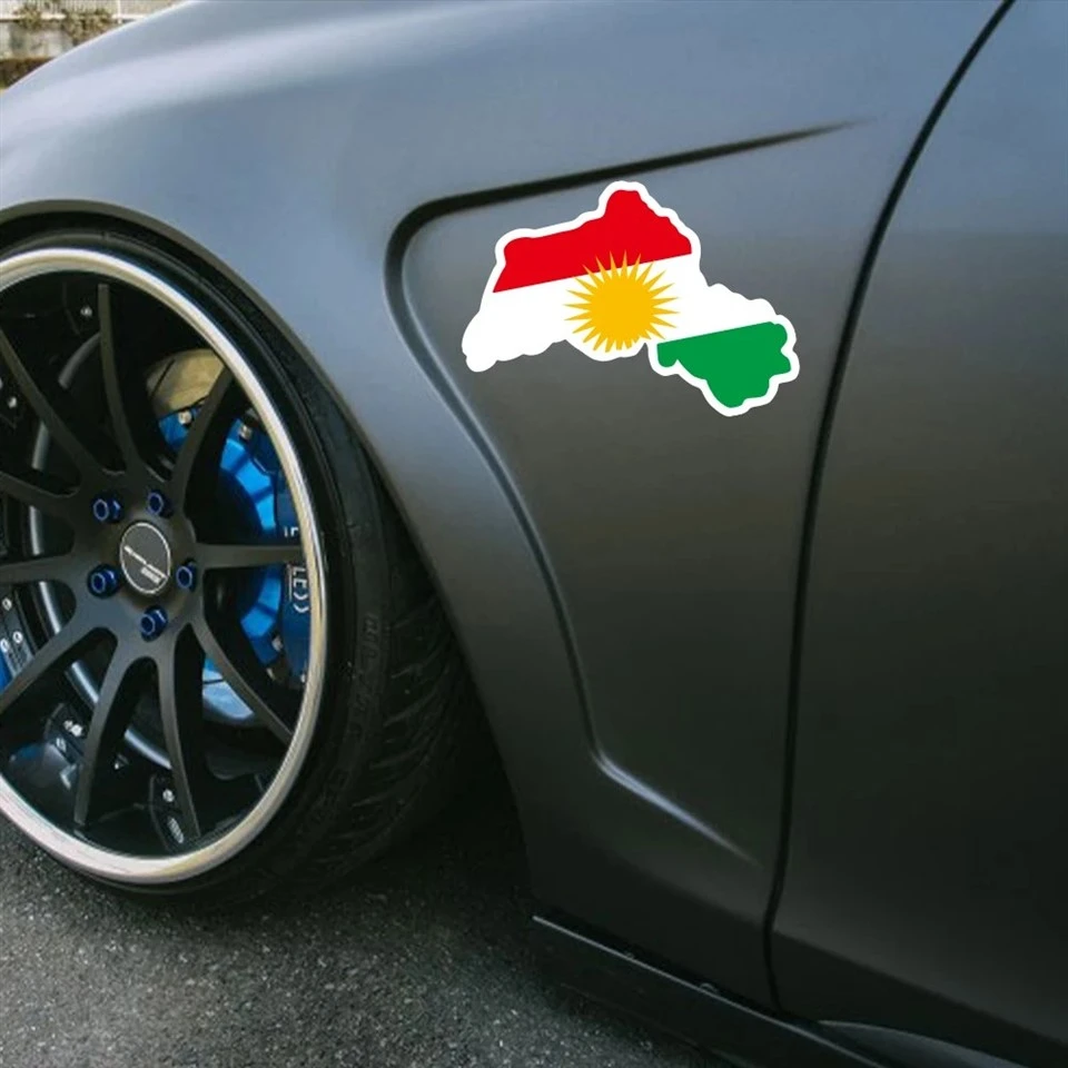 Kurdistan Kurds Map Sticker For Car Window