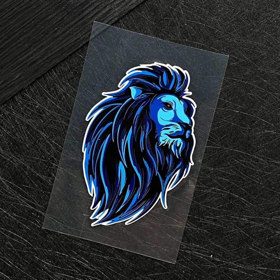 Lion Reflective Car Window Sticker
