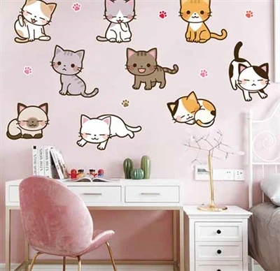 Stiker Dinding Hewan Peliharaan Etie