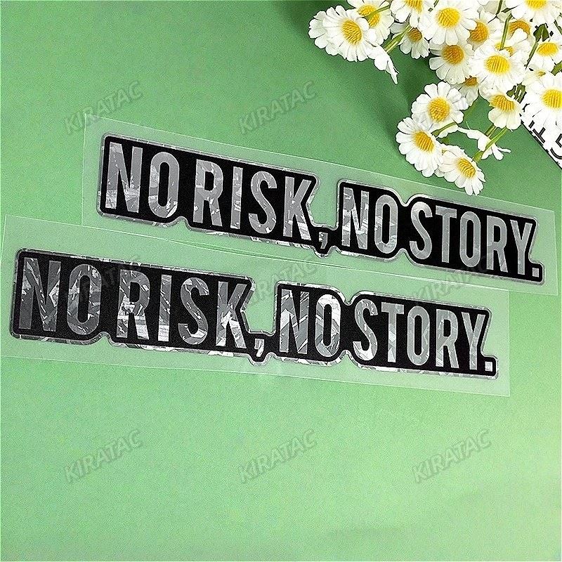 NO RISK NO STORY Motorcycle Stickers best