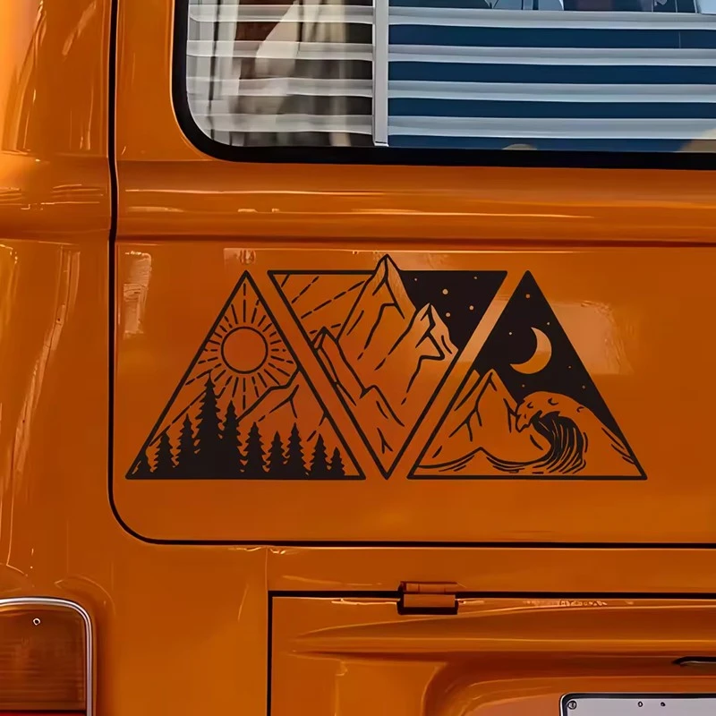 Ocean Mountain Decals For Camper Van