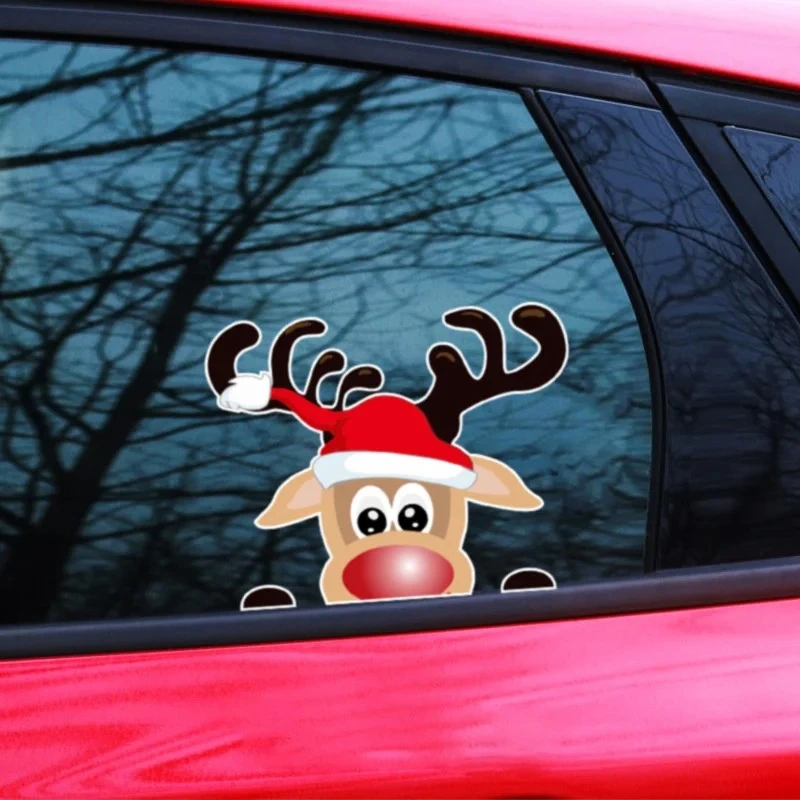 Santa Sticker untuk jendela belakang mobil