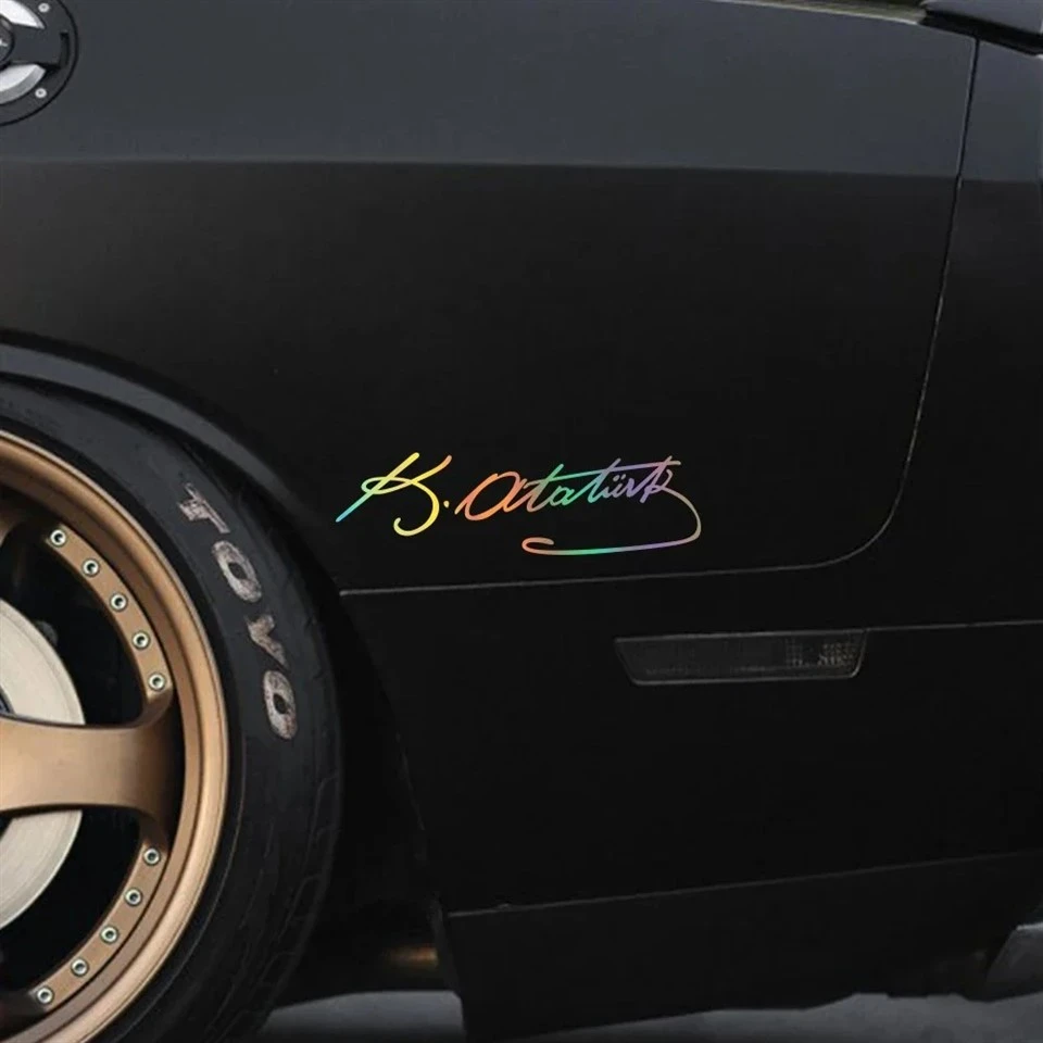Signature Ataturk Creative Car Sticker Vinyl Screen