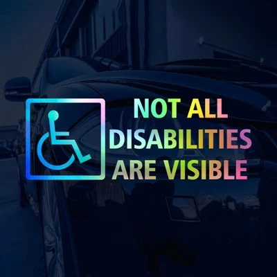 'Tidak semua disabilitas terlihat' Decal mobil