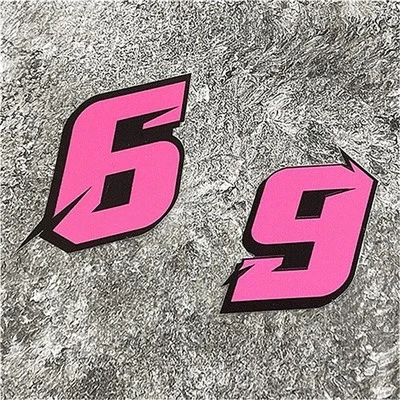 0123456789 PINK NUMBER STIKER MOTOR