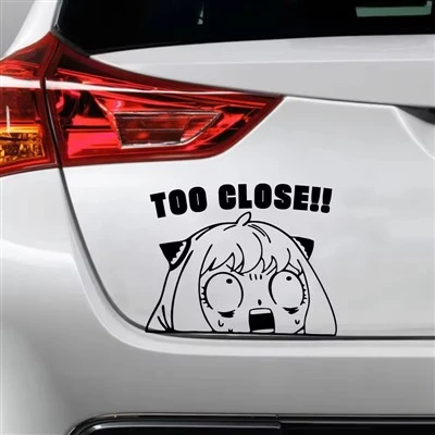 Stiker Mobil Gadis Kartun