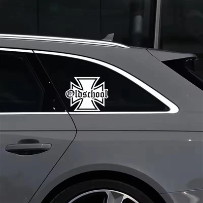 Stiker Vinyl Kepribadian Teks Jadul