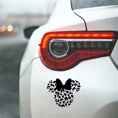 Disne Minnie Head Vinyl Sticker untuk Mobil Girl